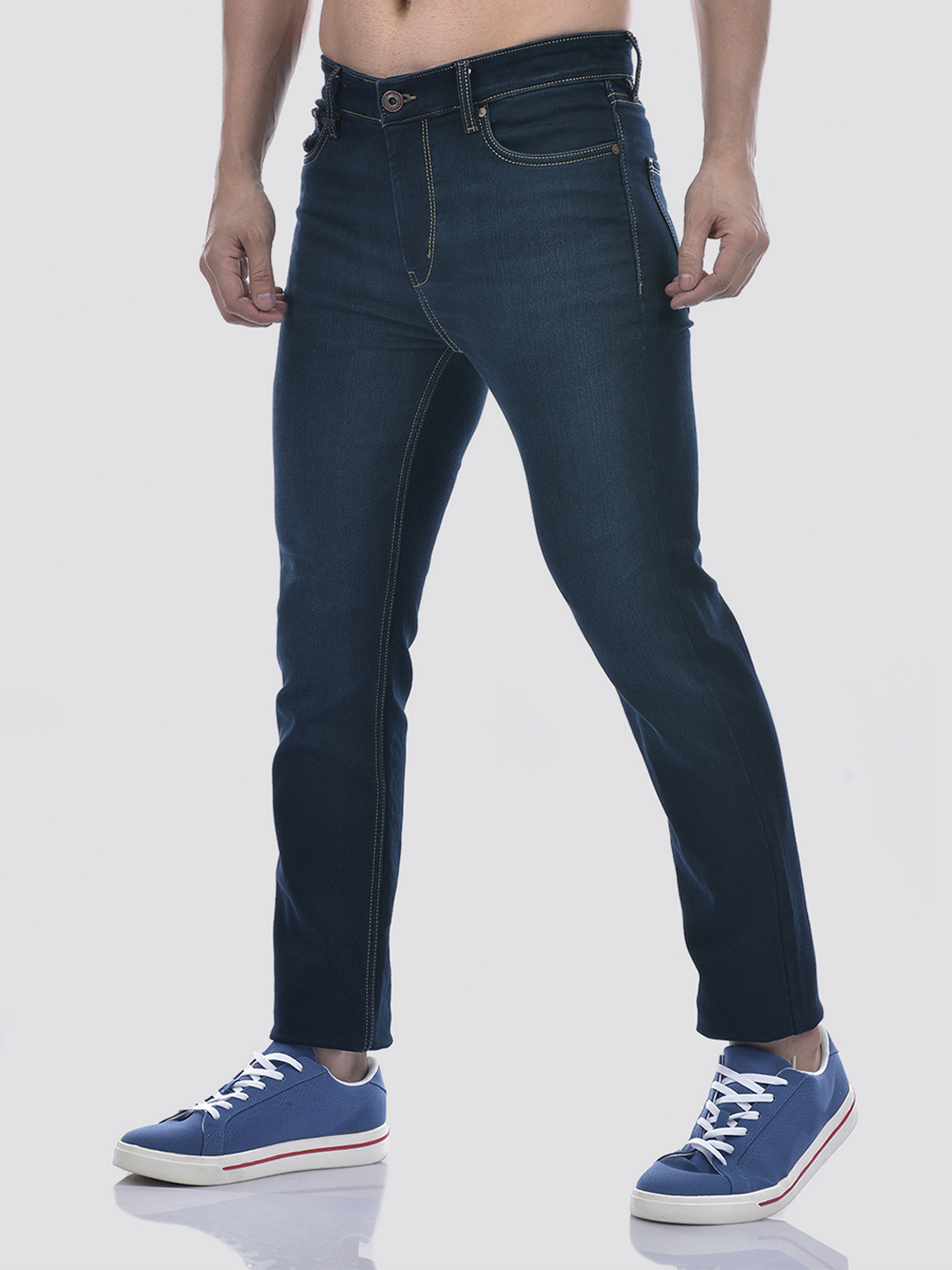 Numero Uno Men SOLID Dark Blue Jeans